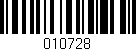 Código de barras (EAN, GTIN, SKU, ISBN): '010728'