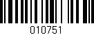 Código de barras (EAN, GTIN, SKU, ISBN): '010751'