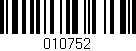 Código de barras (EAN, GTIN, SKU, ISBN): '010752'