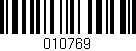 Código de barras (EAN, GTIN, SKU, ISBN): '010769'