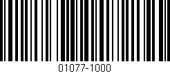 Código de barras (EAN, GTIN, SKU, ISBN): '01077-1000'