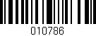 Código de barras (EAN, GTIN, SKU, ISBN): '010786'