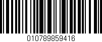 Código de barras (EAN, GTIN, SKU, ISBN): '010789859416'
