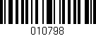 Código de barras (EAN, GTIN, SKU, ISBN): '010798'