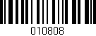 Código de barras (EAN, GTIN, SKU, ISBN): '010808'