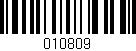 Código de barras (EAN, GTIN, SKU, ISBN): '010809'