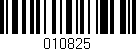 Código de barras (EAN, GTIN, SKU, ISBN): '010825'