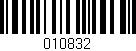 Código de barras (EAN, GTIN, SKU, ISBN): '010832'