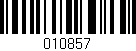 Código de barras (EAN, GTIN, SKU, ISBN): '010857'
