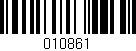 Código de barras (EAN, GTIN, SKU, ISBN): '010861'