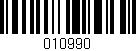 Código de barras (EAN, GTIN, SKU, ISBN): '010990'