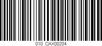 Código de barras (EAN, GTIN, SKU, ISBN): '010/CAX00204'