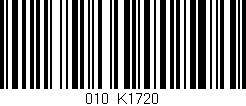 Código de barras (EAN, GTIN, SKU, ISBN): '010/K1720'