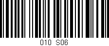 Código de barras (EAN, GTIN, SKU, ISBN): '010/S06'