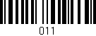 Código de barras (EAN, GTIN, SKU, ISBN): '011'