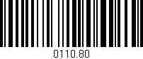 Código de barras (EAN, GTIN, SKU, ISBN): '0110.80'