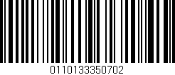 Código de barras (EAN, GTIN, SKU, ISBN): '0110133350702'
