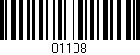 Código de barras (EAN, GTIN, SKU, ISBN): '01108'