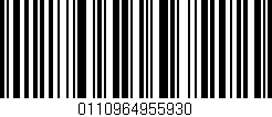 Código de barras (EAN, GTIN, SKU, ISBN): '0110964955930'