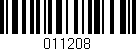 Código de barras (EAN, GTIN, SKU, ISBN): '011208'