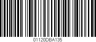 Código de barras (EAN, GTIN, SKU, ISBN): '01120DBA135'