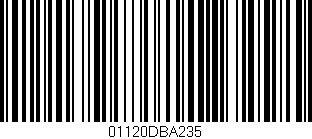 Código de barras (EAN, GTIN, SKU, ISBN): '01120DBA235'