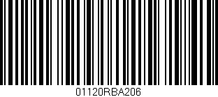 Código de barras (EAN, GTIN, SKU, ISBN): '01120RBA206'