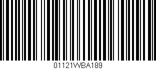 Código de barras (EAN, GTIN, SKU, ISBN): '01121WBA189'