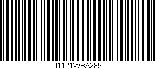 Código de barras (EAN, GTIN, SKU, ISBN): '01121WBA289'