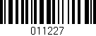 Código de barras (EAN, GTIN, SKU, ISBN): '011227'