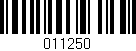 Código de barras (EAN, GTIN, SKU, ISBN): '011250'
