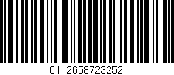 Código de barras (EAN, GTIN, SKU, ISBN): '0112658723252'
