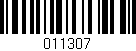 Código de barras (EAN, GTIN, SKU, ISBN): '011307'