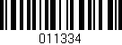 Código de barras (EAN, GTIN, SKU, ISBN): '011334'