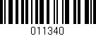 Código de barras (EAN, GTIN, SKU, ISBN): '011340'