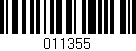 Código de barras (EAN, GTIN, SKU, ISBN): '011355'