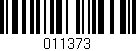 Código de barras (EAN, GTIN, SKU, ISBN): '011373'