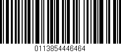 Código de barras (EAN, GTIN, SKU, ISBN): '0113854446464'