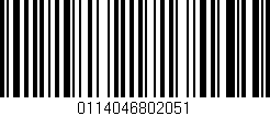Código de barras (EAN, GTIN, SKU, ISBN): '0114046802051'