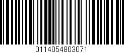 Código de barras (EAN, GTIN, SKU, ISBN): '0114054803071'