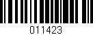 Código de barras (EAN, GTIN, SKU, ISBN): '011423'