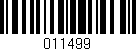 Código de barras (EAN, GTIN, SKU, ISBN): '011499'