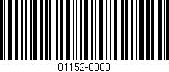Código de barras (EAN, GTIN, SKU, ISBN): '01152-0300'