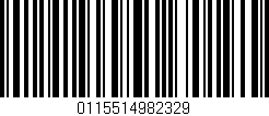Código de barras (EAN, GTIN, SKU, ISBN): '0115514982329'
