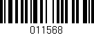 Código de barras (EAN, GTIN, SKU, ISBN): '011568'
