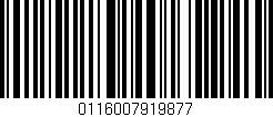 Código de barras (EAN, GTIN, SKU, ISBN): '0116007919877'