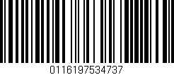 Código de barras (EAN, GTIN, SKU, ISBN): '0116197534737'
