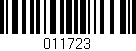 Código de barras (EAN, GTIN, SKU, ISBN): '011723'