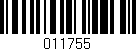 Código de barras (EAN, GTIN, SKU, ISBN): '011755'