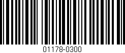 Código de barras (EAN, GTIN, SKU, ISBN): '01178-0300'